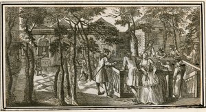 Islington Spa, tidigare New Tunbridge Wells, 1735 av English School