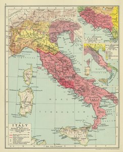 Italien under den romerska republiken (färglitografi) av English School