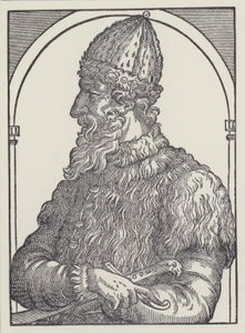 Ivan III, storfurste av Moskva (litografi) av English School