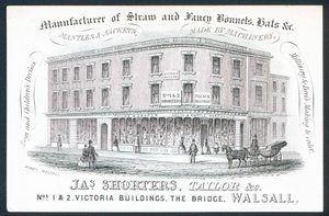 J A S Shorters, Schneider, Visitenkarte von English School