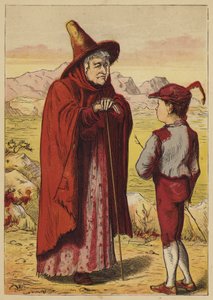 Jack And The Beanstalk (färgad gravyr) av English School