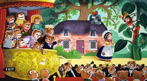 Jack and the Beanstalk bevakas av nallar av English School