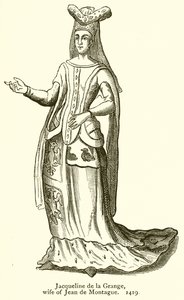 Jacqueline de la Grange, fru till Jean de Montague. 1419 av English School
