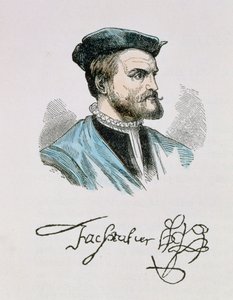 Jacques Cartier (1491-1557) illustration från volym IV av 