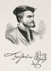 Jacques Cartier (1491-1557) illustration fra bind IV af 