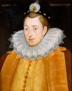 James I (olja på duk) av English School
