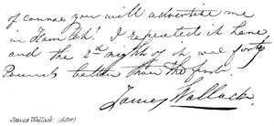 James Wallack, (skådespelare) av English School