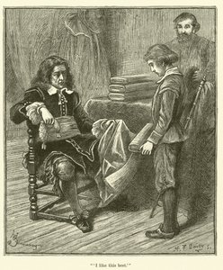 Jean Baptiste Colbert som pojke, "Jag gillar det här bäst" (gravyr) av English School