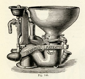 Jennings förbättrade Bramah ventilskåp, 1870 av English School