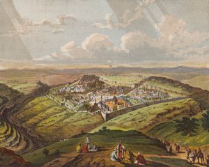 Jerusalem (färglitografi) av English School