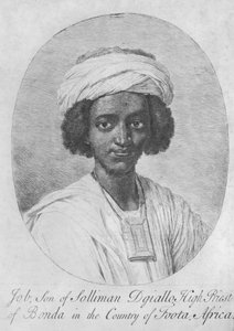 Job, Son till Suleiman Diallo, överstepräst av obligationer i landet Foota, Afrika, ca 1750 (etsning och gravyr) av English School