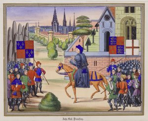 John Ball predikar (färgad gravyr) av English School