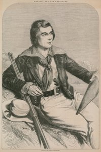John Banvard, den amerikanske resenären (gravyr) av English School
