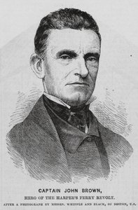 John Brown, amerikansk abolitionist (gravyr) av English School