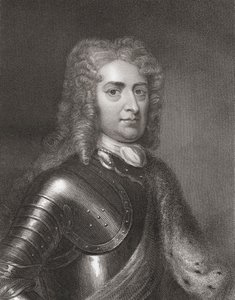 John Churchill (1650-1722) 1:e hertig av Marlborough från Gallery of Portraits, publicerad 1833