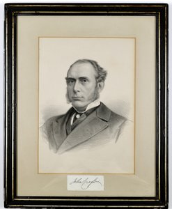 John Croft (inramat tryck) av English School