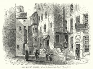 John Dowies tavern (gravering) av English School