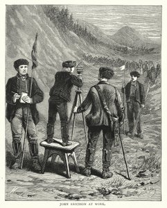 John Ericsson i arbete (gravyr) av English School