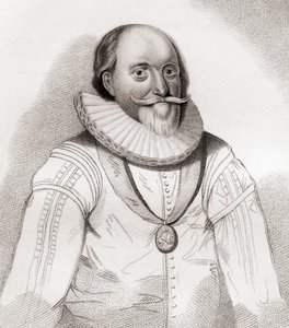 John Erskine, 2:e/19:e Earl of Mar, c.1558 1634. skotsk politiker. Från Iconographia Scotica eller Portraits of Illustrious Persons of Scotland, publicerad 1797. av English School