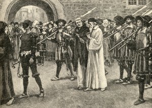 John Frith (1503-33) på väg till sitt martyrskap av English School