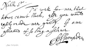 John Hampden av English School