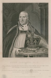 John Ireland, som innehade kronan vid kröningen av Hans Majestät Kung George IV av English School