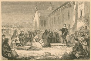 John Livingston predikar på Kirk of Shotts av English School