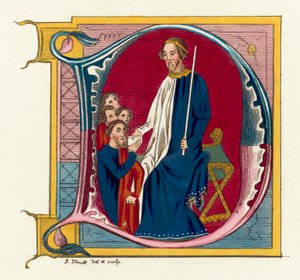 John Of Gaunt, Duke of Lancaster (färgad gravyr) av English School