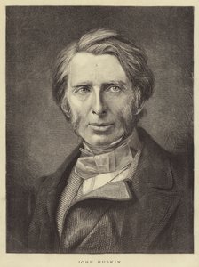John Ruskin (gravyr) av English School