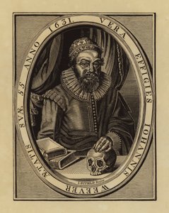 John Weever, englischer Dichter und Antiquar (Gravur) von English School
