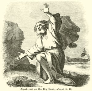 Jonah kastade på det torra landet, Jonah, ii, 10 av English School