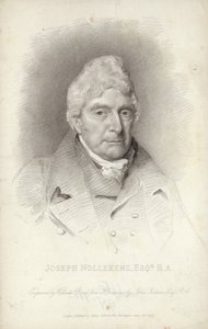 Joseph Nollekens, engelsk skulptör. Gravyr av William Bond av English School