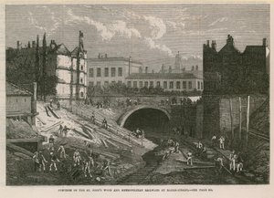 Korsningen mellan St Johns Wood och Metropolitan Railways av English School
