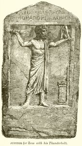 Jupiter (eller Zeus med sin Thunderbolt) av English School