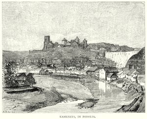 Kamenets, i Podolien (gravyr) av English School