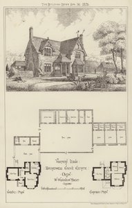 Keepers Lodge, Broadwell Grove Estate, Oxon (gravyr) av English School