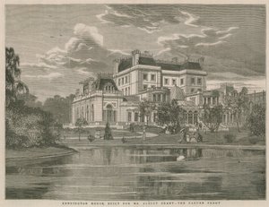 Kensington House, byggt för Mr Albert Grant, trädgårdsfronten av English School