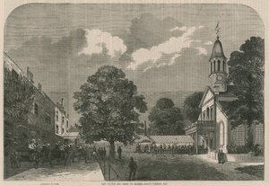 Kew Church och Green på prinsessan Marys bröllopsdag av English School