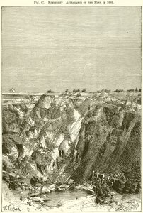 Kimberley: Gruvans utseende 1880 av English School
