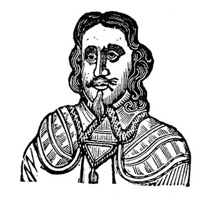 Kung Karl I (träsnitt) av English School