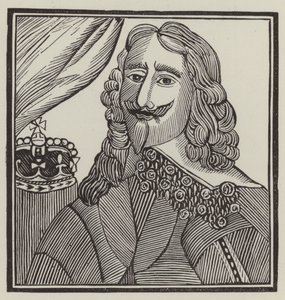 Kung Karl I, martyr (gravyr) av English School