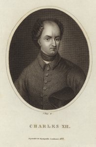 kung Karl XII av Sverige av English School