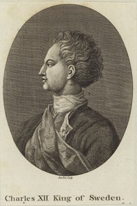 kung Karl XII av Sverige av English School