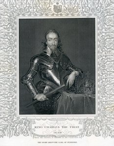 Kung Karl den Förste, graverad av H. Robinson efter Van Dyck, 1800-talet av English School
