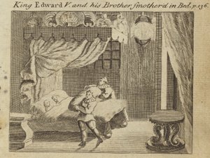 Kung Edward V och hans bror kvävde i sängen av English School