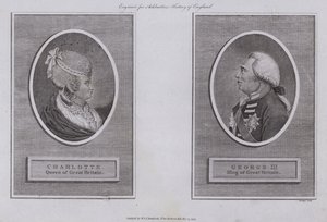 Kung George III och drottning Charlotte