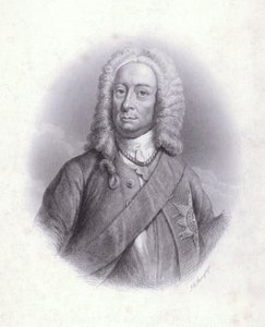 King George II (gravyr) av English School