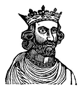 Kung Henrik III (träsnitt) av English School