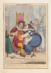 Kung Henrik IV, pub.1827 (handfärgad gravyr) av English School