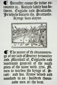 Kung Henrik VIII (1491-1547) och hans riddare efter den engelska segern över skottarna på Flodden Field, 1513 av English School